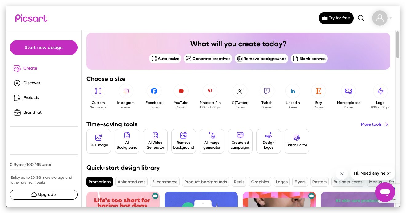 picsart picsart, editor foto ai gratis